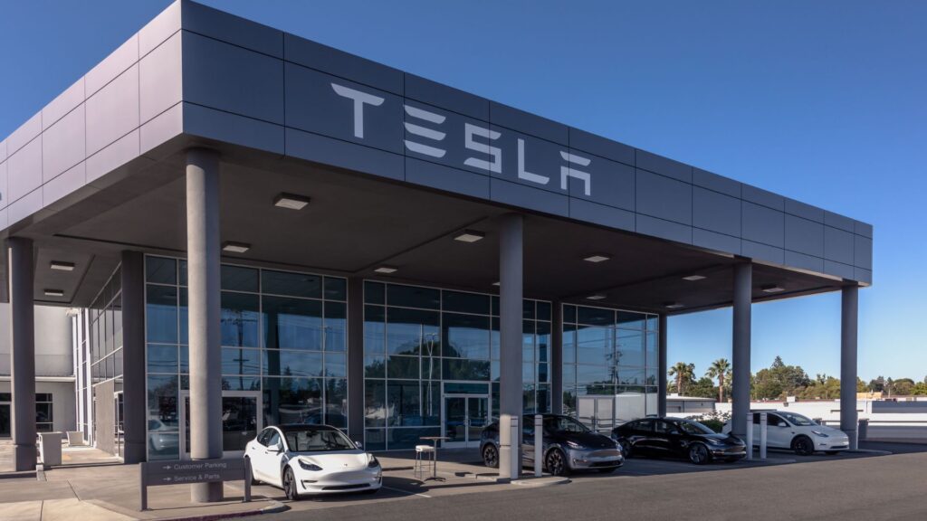 Un point de vente Tesla aux États-Unis // Source : Tesla Un point de vente Tesla aux États-Unis // Source : Tesla