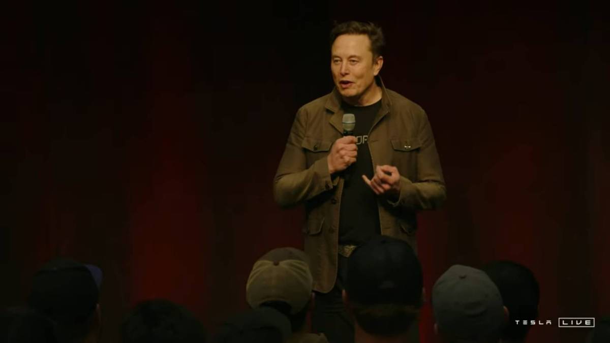 Elon Musk lors du Tesla All-Hands | Q1 2025 // Source : Tesla live 