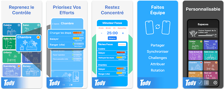 Tody : planifier les tâches ménagères // Source : LoopLoop Aps