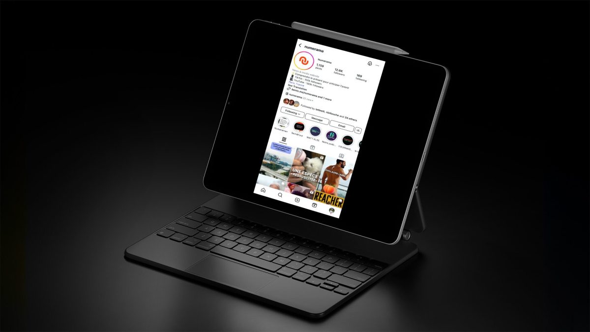 Instagram en mode iPhone sur un iPad. // Source : Numerama