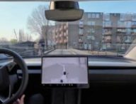 Tesla teste sa conduite autonome « FSD » à Amsterdam // Source : Tesla via X Tesla teste sa conduite autonome « FSD » à Amsterdam // Source : Tesla via X