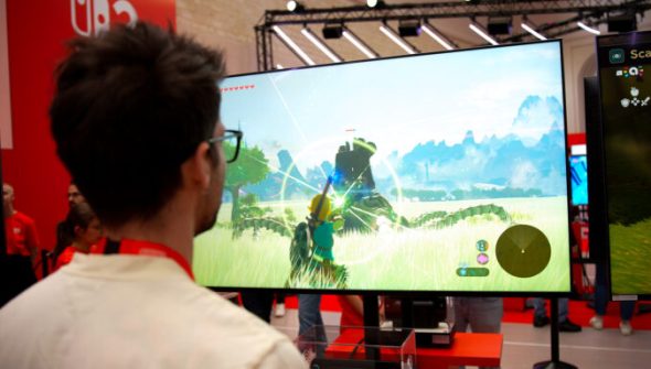 The Legend of Zelda: Breath of the Wild sur Switch 2 // Source : Nino Barbey pour Numerama