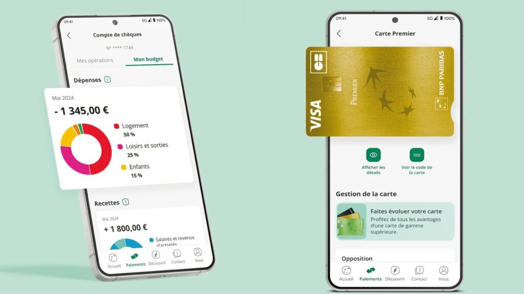 L'app de la BNP // Source : BNP Paribas L'app de la BNP // Source : BNP Paribas