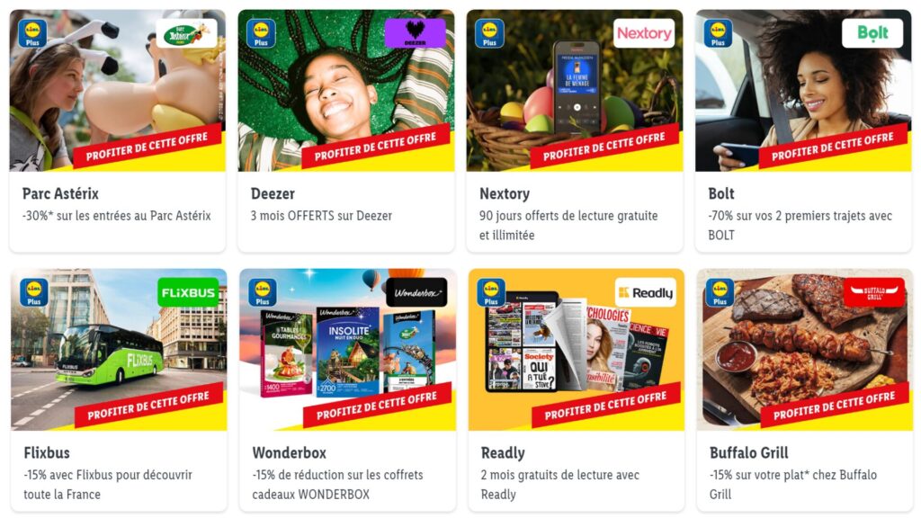 L'application de Lidl propose d'autres avantages // Source : Lidl L'application de Lidl propose d'autres avantages // Source : Lidl