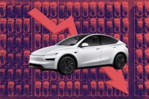 Les ventes Tesla baissent encore  // Source : Montage Raphaelle Baut
