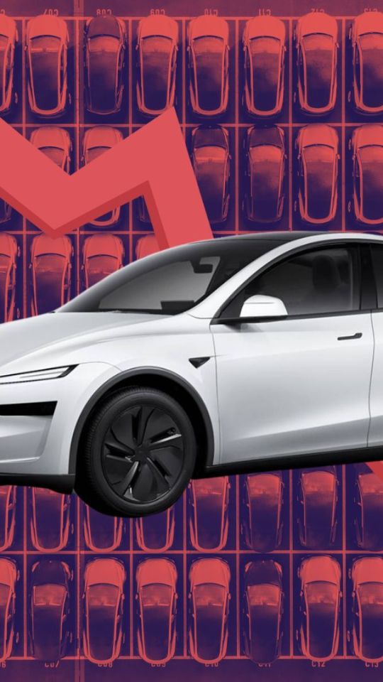 Les ventes Tesla baissent encore  // Source : Montage Raphaelle Baut
