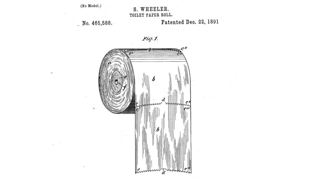 Croquis dans le brevet déposé par Seth Wheeler en 1891. // Source : Capture d'écran United States Patent Office Croquis dans le brevet déposé par Seth Wheeler en 1891. // Source : Capture d'écran United States Patent Office
