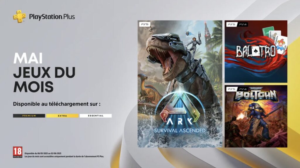 PlayStation Plus en mai 2025 // Source : Sony PlayStation Plus en mai 2025 // Source : Sony