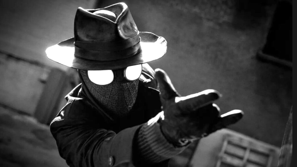 Spider-Noir, dans la toute première image de la série // Source : Aaron Epstein / Prime Video