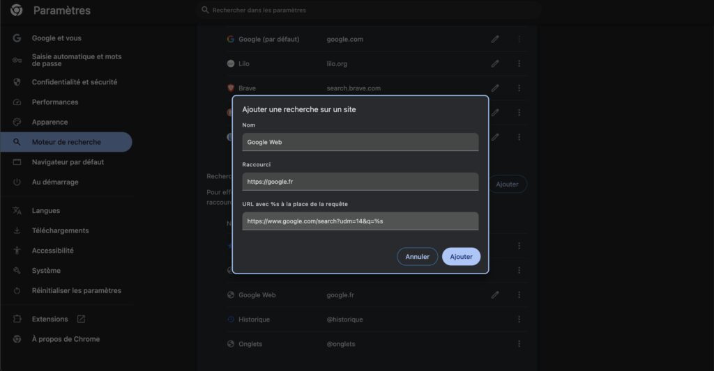 Comment simplifier les résultats de Google // Source : Numerama