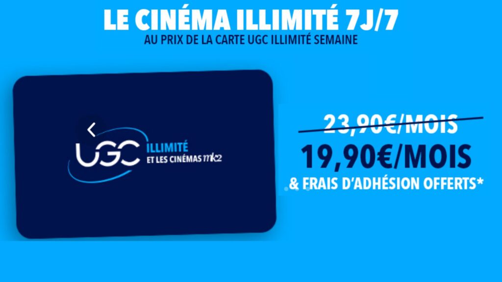 carte illimité ugc // Source : UGC carte illimité ugc // Source : UGC