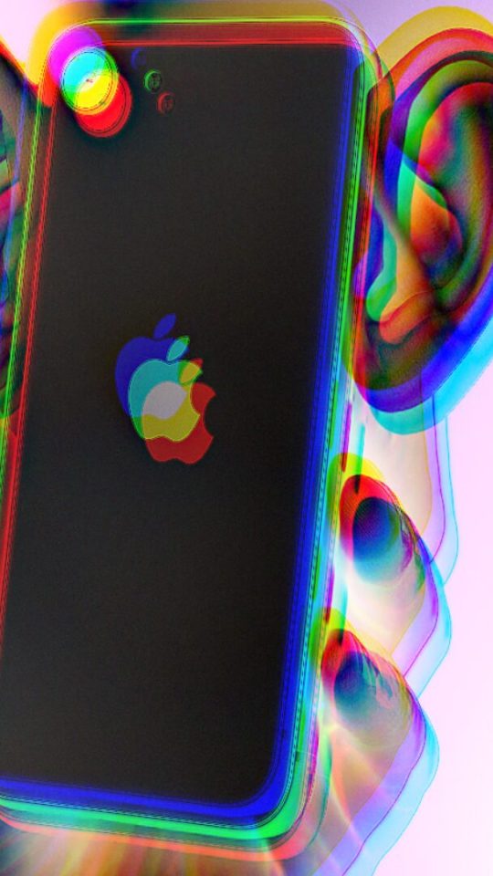 Un iPhone avec des oreilles // Source : Montage Numerama
