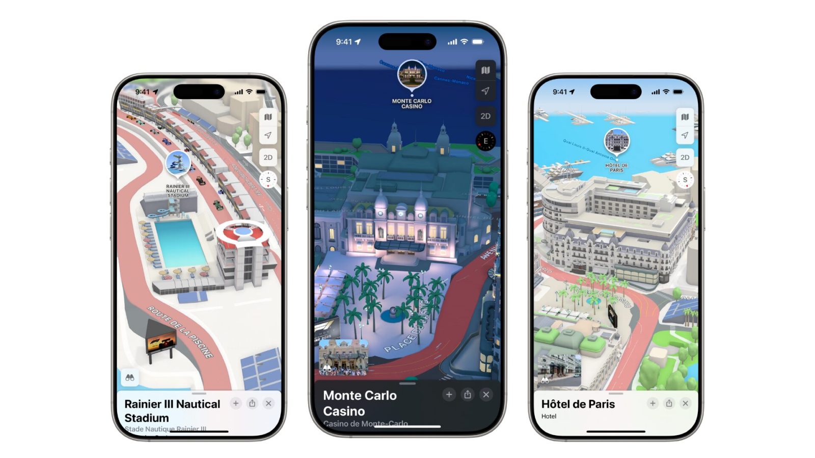 Pour le Grand Prix de F1 de Monaco, Apple Plans sublime la principauté