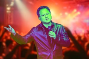 Jensen Huang Rockstar // Source : montage Numerama