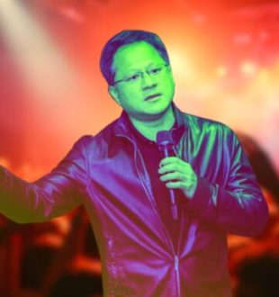 Jensen Huang Rockstar // Source : montage Numerama