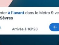 L'application Île-de-France Mobilités en Live Activities sur iOS. // Source : Numerama