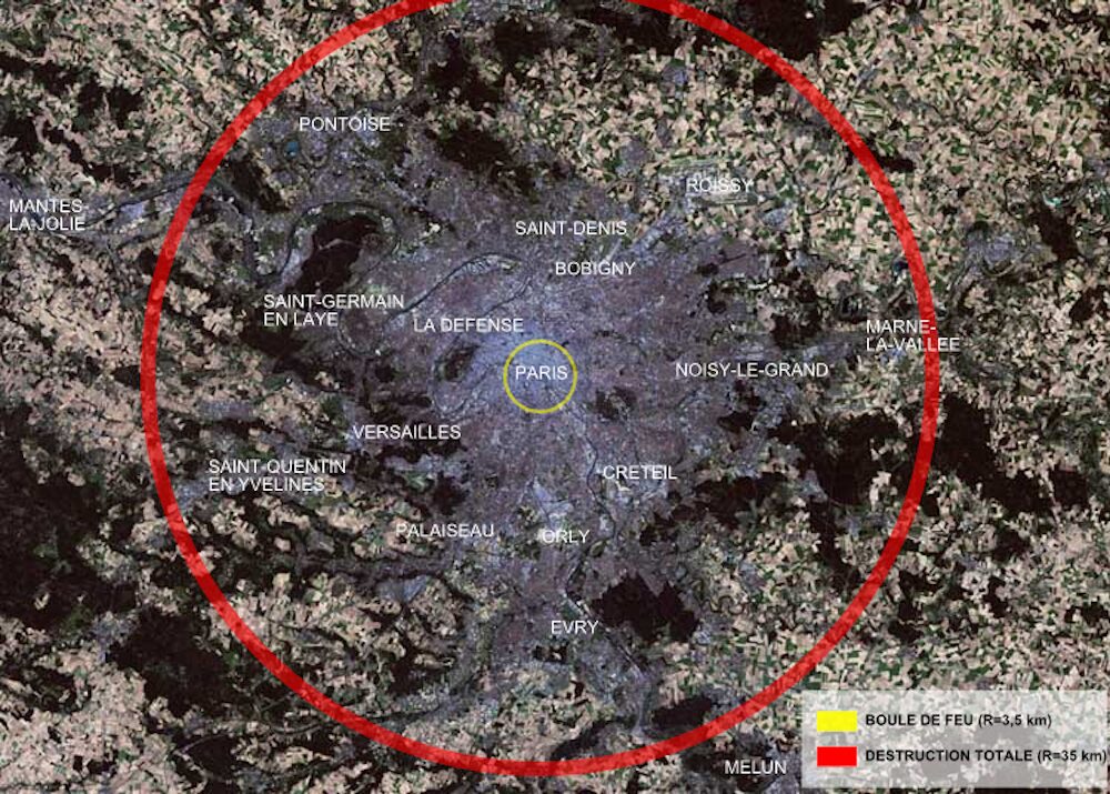 effet explosion nucléaire paris
