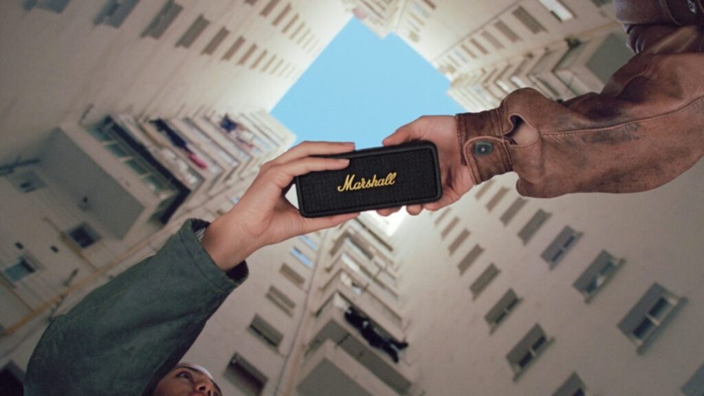 Enceinte sans fil Marshall Emberton II // Source : Marshall Enceinte sans fil Marshall Emberton II // Source : Marshall