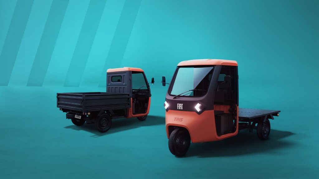 Le triporteur électrique Fiat Tris // Source : Fiat