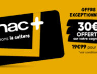 Carte Fnac+ 30 € // Source : La Fnac