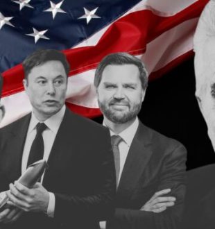 René Girard et ses disciples // Source : Montage Numerama