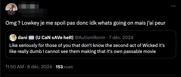 Un exemple de l'utilisation de « idk » // Source : Capture Numerama Un exemple de l'utilisation de « idk » // Source : Capture Numerama