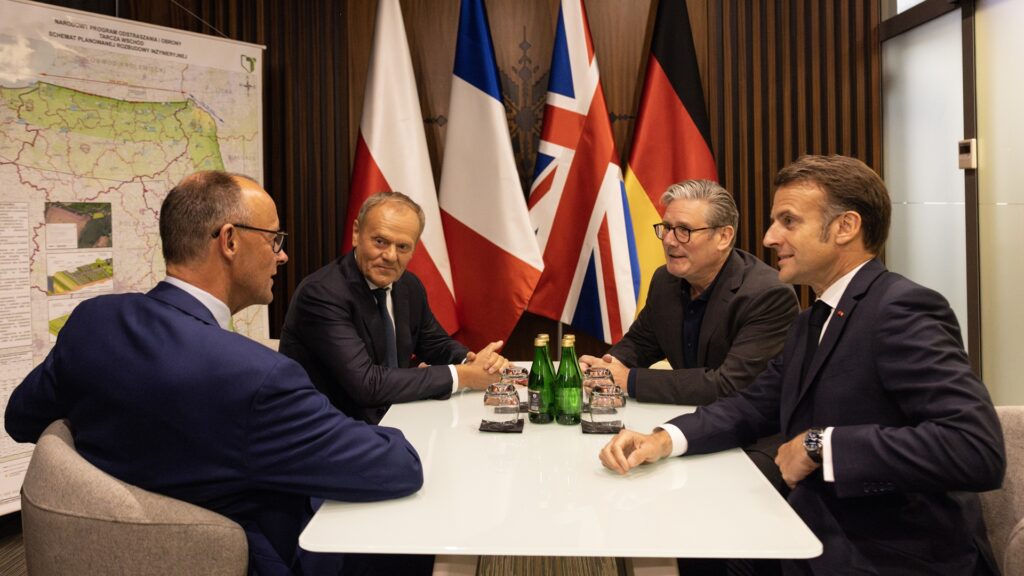 macron tusk merz Starmer