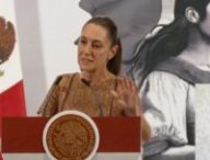 La présidente du Mexique Claudia Sheinbaum lors de sa conférence de presse ce 9 mai // Source : Claudia Sheinbaum Pardo via YouTube