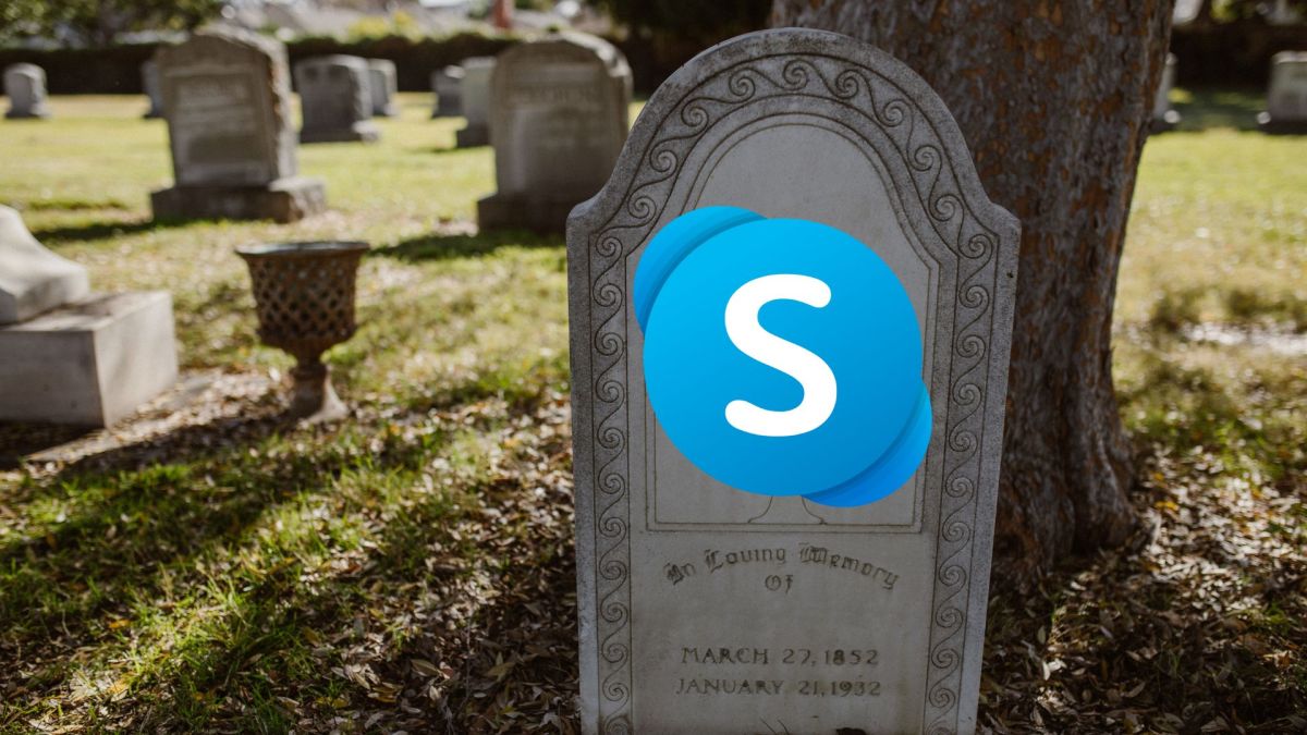 Skype, c'est fini // Source : Montage Numerama