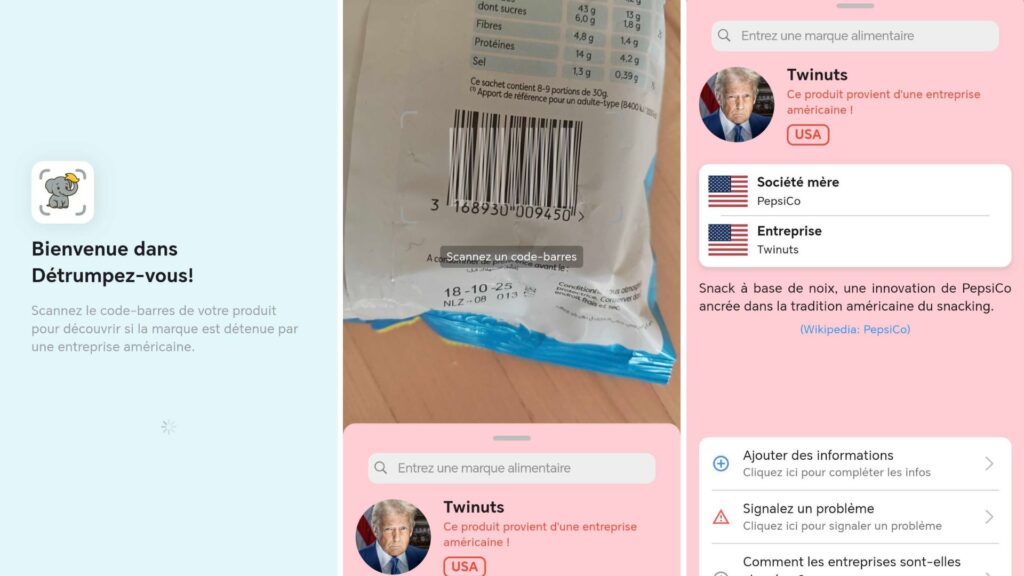 Le fonctionnement de l'application Détrumpez-vous // Source : Numerama