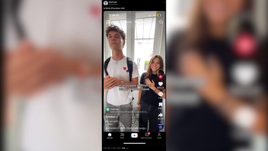 Un TikTok qui parle de « PNJ » // Source : Capture Numerama via X Un TikTok qui parle de « PNJ » // Source : Capture Numerama via X