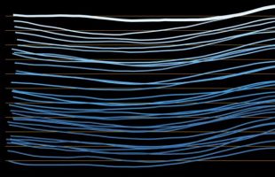 Représentation graphique de la montée des eaux, entre 1993 et 2024. // Source : NASA’s Scientific Visualization Studio