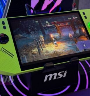 MSI Claw A8 en jaune. // Source : Numerama