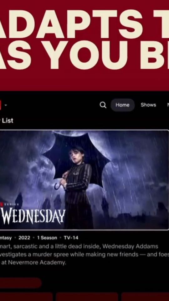 Nouvelle interface Netflix. // Source : Netflix
