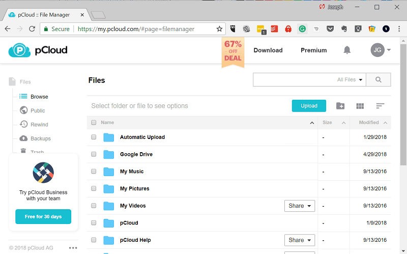 pCloud, la synchronisation sécurisée dans le cloud