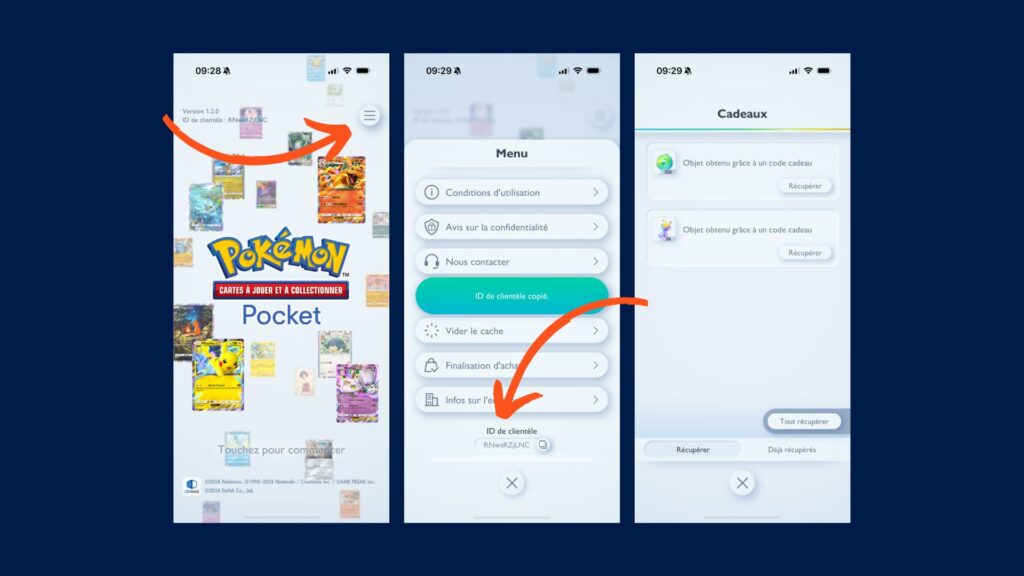 L'astuce pour avoir des boosters gratuits dans Pokémon Pocket // Source : Montage Numerama L'astuce pour avoir des boosters gratuits dans Pokémon Pocket // Source : Montage Numerama