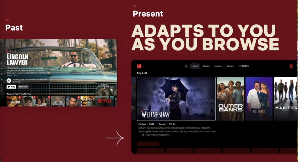 Avant et après : voici la nouvelle interface de Netflix. Avant et après : voici la nouvelle interface de Netflix.