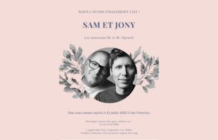 Sam & Jony se marient // Source : Montage Numerama