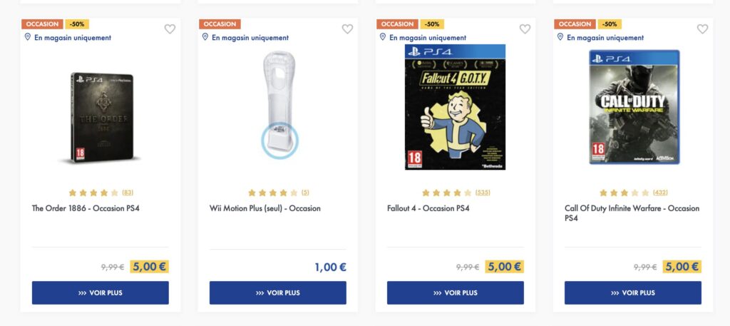 Plusieurs jeux remisés sur PS4. Plusieurs jeux remisés sur PS4.