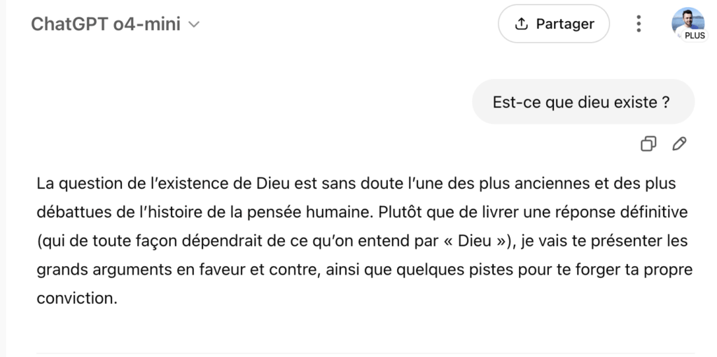 Les modèles d'IA générative, qui répondent au langage naturel, peuvent discuter de tout. Y compris de la religion. Les modèles d'IA générative, qui répondent au langage naturel, peuvent discuter de tout. Y compris de la religion.