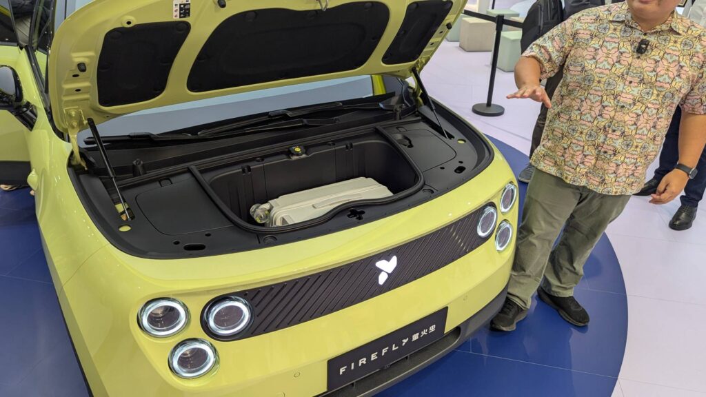 Frunk de 92 L de la Firefly EV (Nio)  // Source : Raphaelle Baut pour Numerama