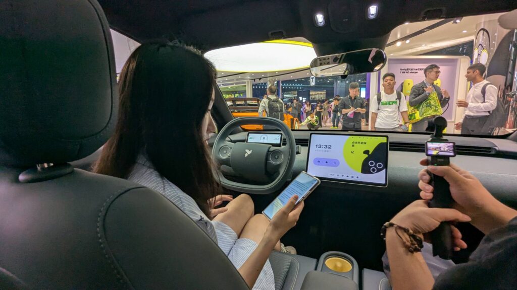 Intérieur de la Firefly EV (Nio)  // Source : Raphaelle Baut pour Numerama