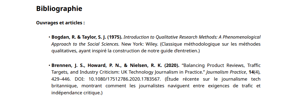 ChatGPT est capable de rédiger des bibliographies // Source : Numerama