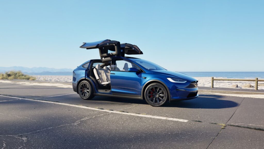 Le Tesla Model X (2021) // Source : Tesla Le Tesla Model X (2021) // Source : Tesla