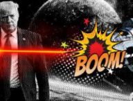 Trump détruisant la station lunaire Gateway // Source : Montage Numerama