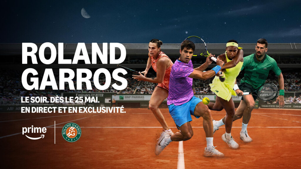 Roland Garros sera diffusé sur Prime // Source : Prime Video