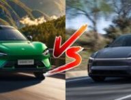 Le Xiaomi YU7 face au Tesla Model Y // Source : Robin San Vicente pour Numerama