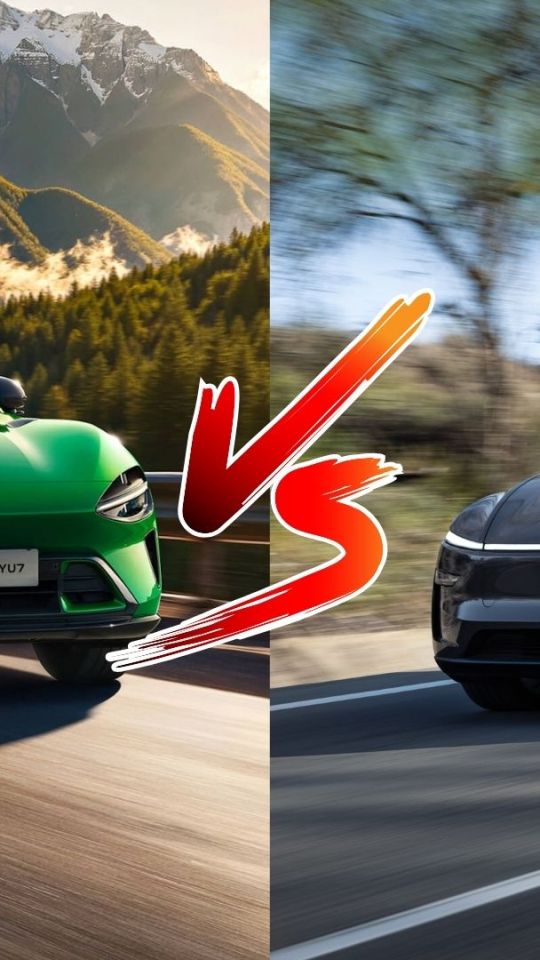 Le Xiaomi YU7 face au Tesla Model Y // Source : Robin San Vicente pour Numerama