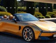 La Xpeng P7 imaginée en version cabriolet // Source : Sugar Design via Weibo