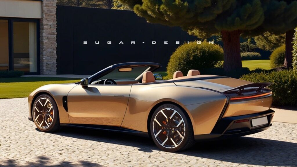 La Xpeng P7 imaginée en version cabriolet // Source : Sugar Design via Weibo La Xpeng P7 imaginée en version cabriolet // Source : Sugar Design via Weibo